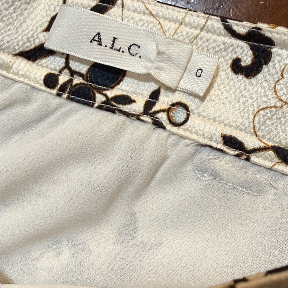A.L.C. BRIEN SILK BLEND FLORAL RUFFLED MINI SKIRT💥 - Picture 7 of 11
